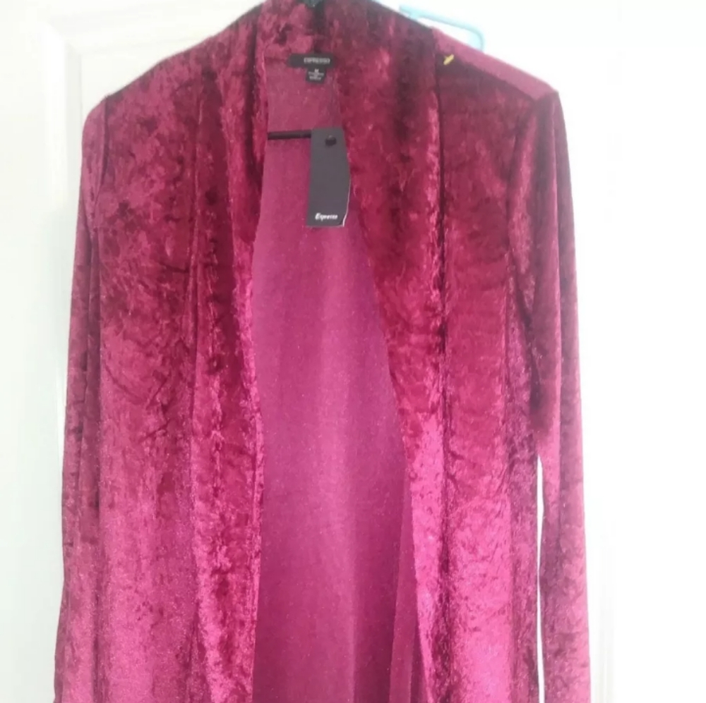 Espresso Sweater Red Soft Medium New